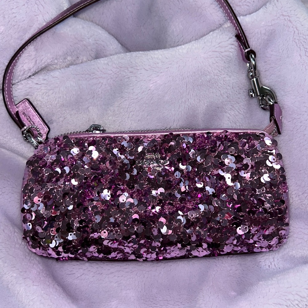 Never used adorable sparkly Coach purse!